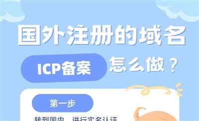国外注册的域名怎么做ICP备案？要转回国内才行